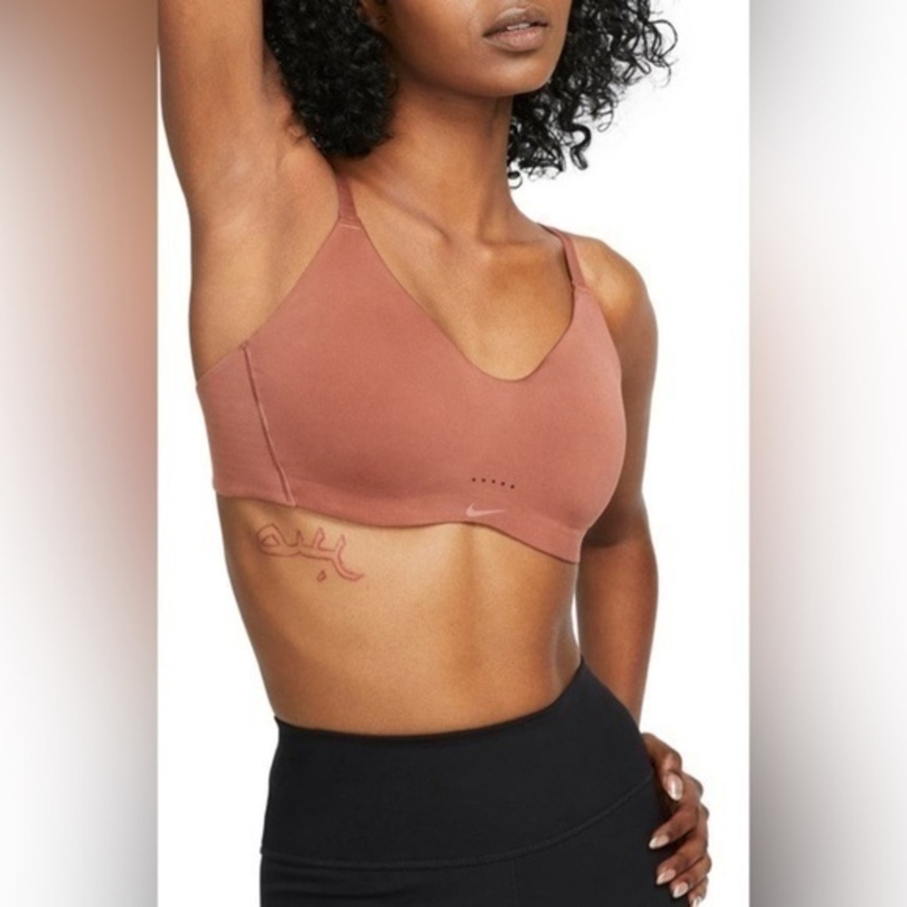 Nike Alate Minimalist Everyday Bra color red bark/ cocoa wow | size XS (A-C) NWT